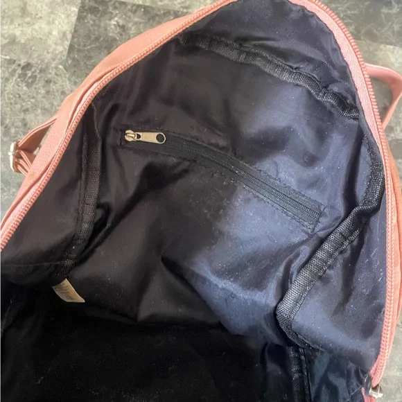 Salmon Coloured Mini Backpack - Picture 5 of 6